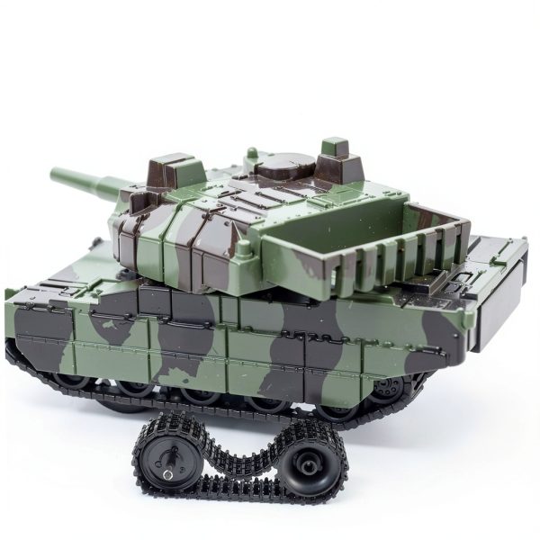 ORFOFE RC Tank Platform – Rubber Plastic Design with Drive Wheels-6