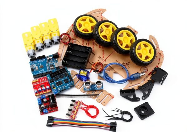 ViaGasaFamido Smart Robot Car Chassis Kit with Switch-2
