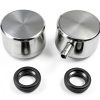 Pirate Mfg Billet Aluminum PCV Valve Cover Breather Kit with Grommet-6