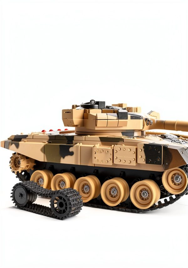 ORFOFE RC Tank Platform – Rubber Plastic Design with Drive Wheels-4