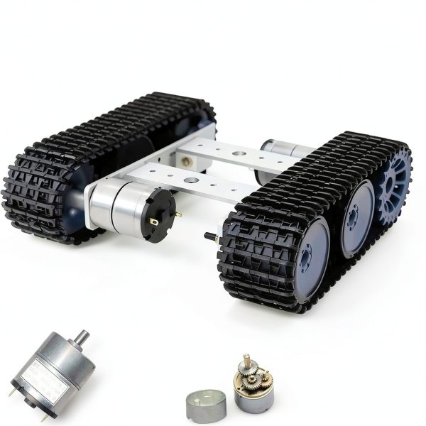 Smaring Metal Robot Tank Chassis Kit for Arduino Pi – Wide Tracks-2