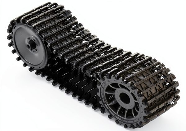 ORFOFE RC Tank Platform – Rubber Plastic Design with Drive Wheels-0