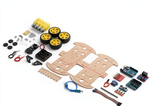 ViaGasaFamido Smart Robot Car Chassis Kit with Switch-1