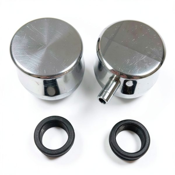 Pirate Mfg Billet Aluminum PCV Valve Cover Breather Kit with Grommet-4