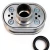 Polished Aluminum PCV Breather Kit by Pirate Mfg Oval Finned Valve-1