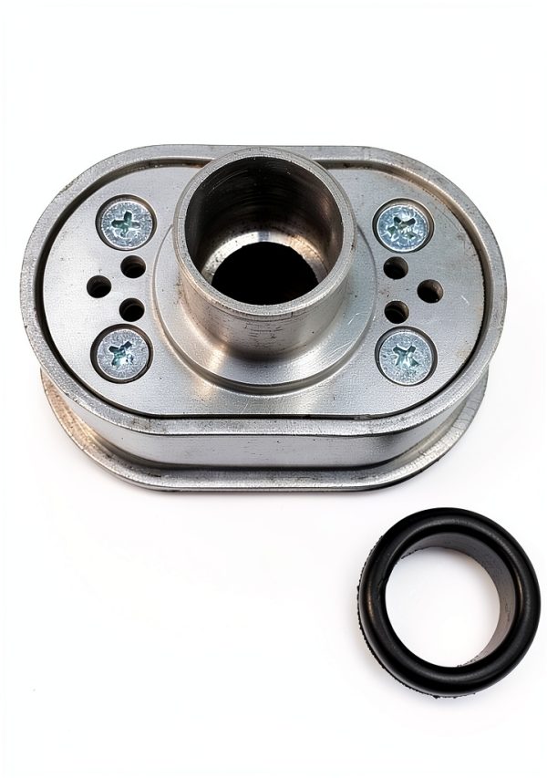 Polished Aluminum PCV Breather Kit by Pirate Mfg Oval Finned Valve-1