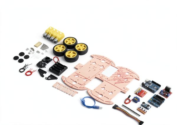 ViaGasaFamido Smart Robot Car Chassis Kit with Switch-3