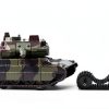 ORFOFE RC Tank Platform – Rubber Plastic Design with Drive Wheels-8