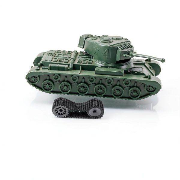 ORFOFE RC Tank Platform – Rubber Plastic Design with Drive Wheels-2