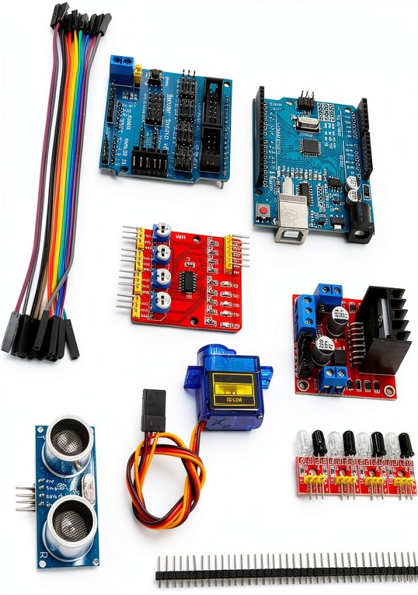 ViaGasaFamido Smart Robot Car Chassis Kit with Switch-6