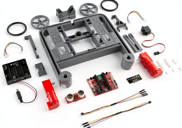 SparkFun Robot Kit for Kids Expandable Hardware Blockly Python 4 AA-1
