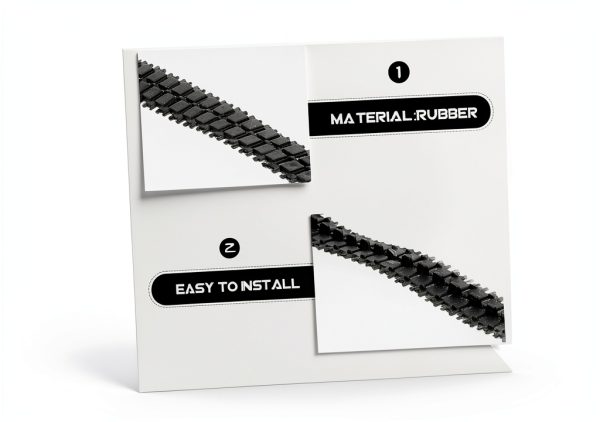 FELTECHELECTR Rubber DIY Tank Track – Compact Lightweight Replacement-5