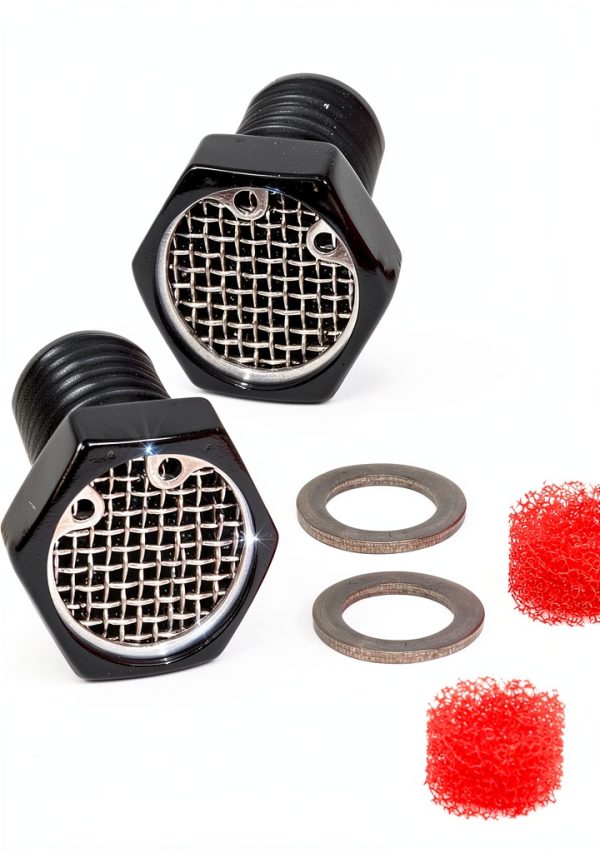 Harley Breather Filter Bolt Speed Dealer Customs Anodized Aluminum-0