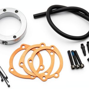 Harley Sportster Breather Kit Kuryakyn Painted Aluminum Adapter-0