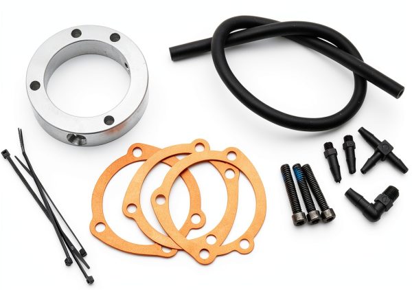 Harley Sportster Breather Kit Kuryakyn Painted Aluminum Adapter-0
