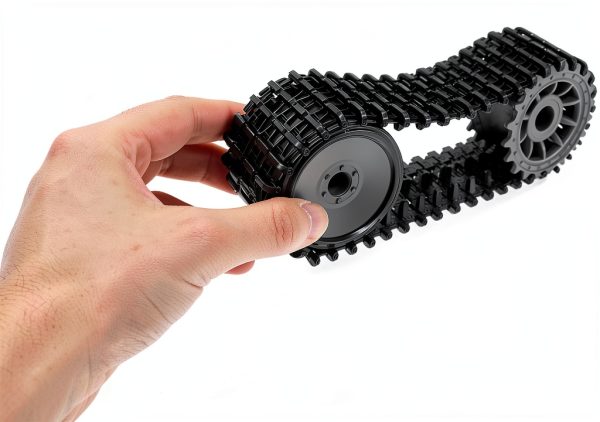 ORFOFE RC Tank Platform – Rubber Plastic Design with Drive Wheels-3