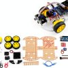 ViaGasaFamido Smart Robot Car Chassis Kit with Switch-0
