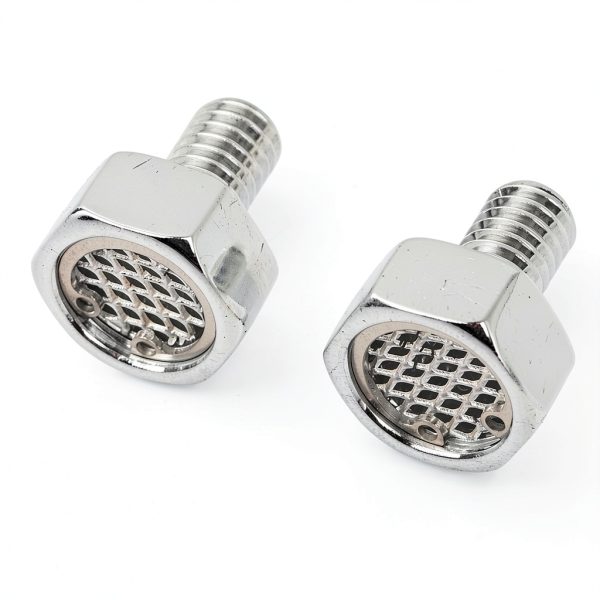 Chrome Motorcycle Head Breather Bolts YDLMT 3/8‑16 Aluminum Sponge-1