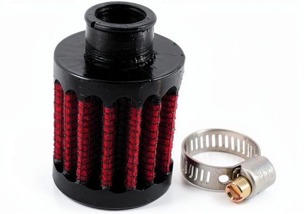 Uni Filter UP-104 5/8 inch Clamp On Breather Filter Black 4into1-0