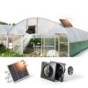 Solar Exhaust Fan, 25W Solar Panel + 8" Ventilation Vent Fan, with Power Adapter, Anti-backflow Valve, High Speed Solar Powered Exhaust Fan with Bracket for Shed, Chicken Coop, Greenhouse, Dog House-4